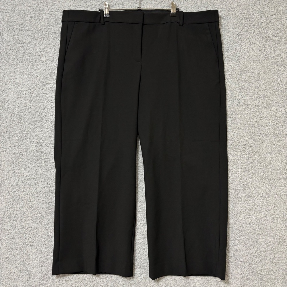Wide Leg Black Trouser Pants Plus Size 22 Professional Career Workwear NWT